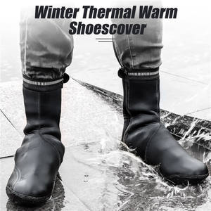 WEST BIKING Copriscarpe Invernali per Ciclismo, Impermeabili e Termici, per Mountain Bike, Copriscarpe in Silicone Antipioggia - Product Image 5