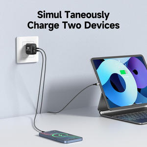 เครื่องชาร์จ Gan 48W แบบพกพาที่บางและมีความหนา5มม. และเอาต์พุต30W + 18W รวมเข้าด้วยกันสำหรับโซลูชันการชาร์จสำหรับการเดินทางและในขณะเดินทาง - Product Image 4