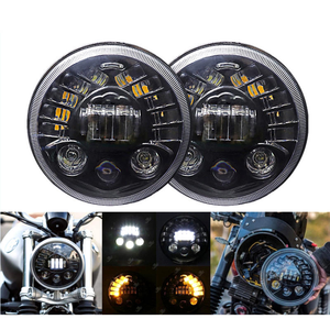 7 inch ronde LED koplamp <span class=keywords><strong>H4</strong></span> Faros <span class=keywords><strong>Angel</strong></span> <span class=keywords><strong>Eye</strong></span> Halo mistlamp voor Jeep Wrangler universeel 12V 45W - Product Image 2