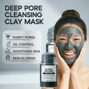 Masque facial en bâton d'argile volcanique d'Alaska aux herbes, 40g, pour un nettoyage en profondeur et l'élimination des points noirs, usage domestique - Product Image 3