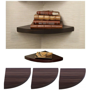 Corner Antique <strong>Walnut</strong> <strong>Floating</strong> <strong>Shelves</strong> Wall Mounted Custom Small <strong>Floating</strong> <strong>Shelves</strong> Mini Display Metal <strong>Shelf</strong> - Product Image 5