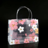 Sac en plastique PVC transparent à fond carré avec poignée personnalisée pour emballage de maillots de bain