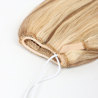 Queue de cheval naturelle en cheveux humains avec clips, extension 100g, perruque queue de cheval complète, cheveux brésiliens, chignon queue de cheval noir brun