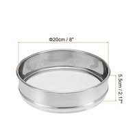 Tamis perforé de diamètre 300 12 pouces en acier inoxydable perforé 1mm 2mm 3mm 4m 5mm 10mm tamis de test à trou rond