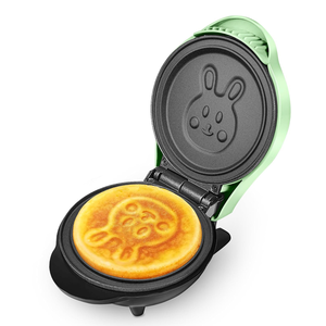 Mini machine à gaufres électrique de 4 pouces avec revêtement antiadhésif, pour gaufres en forme d'<span class=keywords><strong>animal</strong></span> mignon, sandwich, petit-déjeuner, desserts - Product Image 2