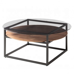 Échantillon gratuit en métal de meubles à <span class=keywords><strong>la</strong></span> maison de base de <span class=keywords><strong>table</strong></span> basse en verre <span class=keywords><strong>bon</strong></span> marché Z-cc1007 - Product Image 1