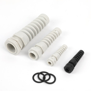 Conector de Plástico con Rosca Externa IP65, Tipo PG, Impermeable, Negro/Blanco, 12-30mm, para Cables de Nylon - Product Image 2