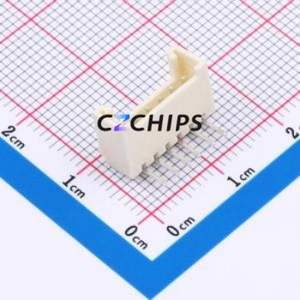 HC-HY2.0-6AW-M Wire-to-Board Pin Header Bent Lead Through Hole,P=2mm Connector 1x6P 2mm Right Angle Insert HY - Product Image 1