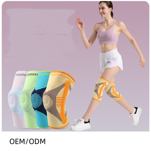 通気性膝サポート圧縮膝スリーブブレースシリコンパッド付き二国間ステースポーツパフォーマンス向上 - Product Image 6