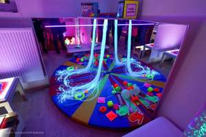 Snoezelen attrezzatura allenamento sala sensoriale LED stimolazione visiva giocattoli lampada corpo in alluminio luci in fibra ottica per bambini autistici - Product Image 3