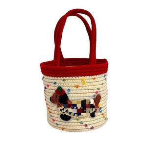 Panier de rangement en corde de coton GREENSIDE, style Ins, capacité de 0 <span class=keywords><strong>à</strong></span> 1 L, finition brillante, forme ronde, sac pour <span class=keywords><strong>teckel</strong></span>, souvenir - Product Image 6