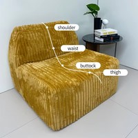 Chaise moderne et confortable pour une personne avec canapé à compression Mobilier d'intérieur pour la maison Conception peu encombrante pour les salons Vente en gros