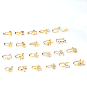 New Arrival Gold Zircon <strong>Nose</strong> Piercing Jewelry <strong>Nose</strong> <strong>Rings</strong> Bulk Gold <strong>Nose</strong> <strong>Ring</strong> for Women Men - Product Image 4