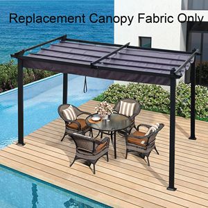 Tissu de dessus d'auvent de remplacement DB pour patio extérieur de 10x10 pieds Pergola rétractable Sunshelter Pergola Canopy & Gazebo - Product Image 3