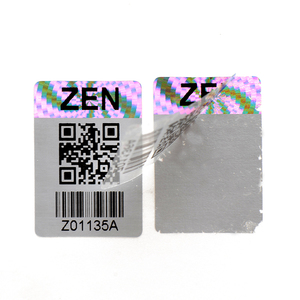 Fabbrica Personalizzato Ologramma Void Etichetta del Laser di Stampa con il Codice QR E Numero di Serie - Product Image 4