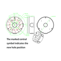 Boîtier de caméra CCTV en alliage d'aluminium, boîtier de caméra dôme à balle blanc, diamètre 120 mm, accessoire de surveillance extérieur IP67