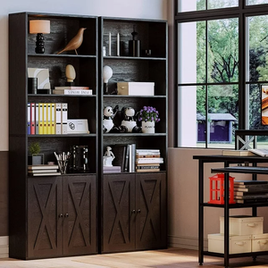 Estantería de Madera con Puertas para Libros, Librería, Mueble para Sala de Estar - Product Image 3