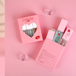 Kit de Maquillage Lèvres Brillantes 3-en-1 à Marque Blanche – Huile à Lèvres Hydratante Végane et Non Testée sur les Animaux avec Boîte Cœur - Product Image 3