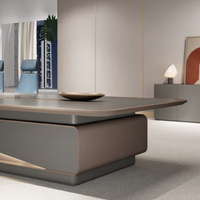 Élégant bureau de réception au design moderne personnalisable Mobilier de bureau durable en bois massif Table de bureau classique bon marché pour réunion