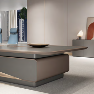 Élégant bureau <span class=keywords><strong>de</strong></span> réception au design moderne personnalisable Mobilier <span class=keywords><strong>de</strong></span> bureau durable en bois massif Table <span class=keywords><strong>de</strong></span> bureau classique bon marché pour <span class=keywords><strong>réunion</strong></span> - Product Image 2