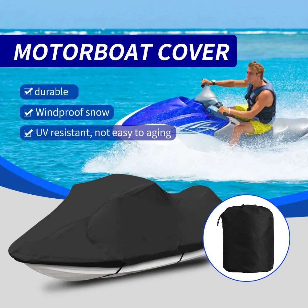 Low Price Ship Jet Ski Boat Cover Black Blue Chinese Factory Price Waterproof Uv Protection