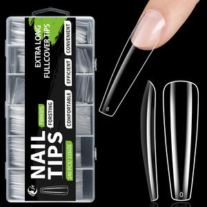 JIEYU PMMA/ABS - Puntas de <span class=keywords><strong>Uñas</strong></span> de Cobertura Completa/Parcial, Color Natural, <span class=keywords><strong>Uñas</strong></span> Postizas para Salón, Manicura Acrílica - Product Image 6