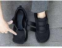 Personnalisation en usine, personnalisation du logo, OEM, ODM. Chaussures décontractées pratiques à scratch, chaussures de sport respirantes en maille, antidérapantes.