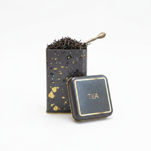 1.6L Terrazzo Brown Square Metal <b>Storage</b> Tin 105 X 105 X 160 mm Food Container - Product Image 2
