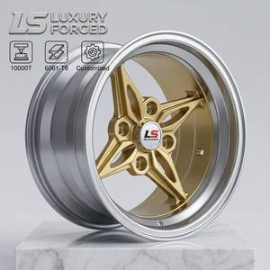 R15-R18ล้อจานลึก jdm ทองแบบ5ก้านสำหรับ Honda <span class=keywords><strong>Civic</strong></span> เช่น EK Fd ประเภท R อะไหล่รถยนต์ทำจากอัลลอยปรับแต่งขอบล้อ - Product Image 1