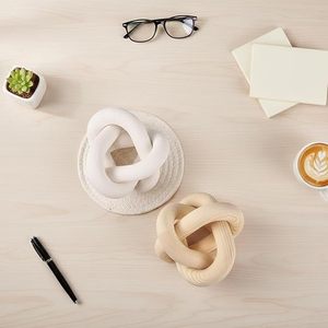 קישוט עץ תלת-חלקי בסגנון כפרי, קישוט שולחן קפה מגולף בעבודת יד, קישוט שרשרת לחדר מגורים, חדר שינה או בית. - Product Image 6