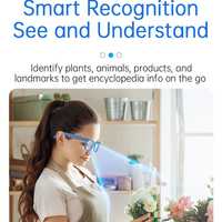 Lunettes Intelligentes 500W pour Enregistrement et Prise de Photos, Traduction IA en Temps Réel, Accessoire Domestique Intelligent Portable
