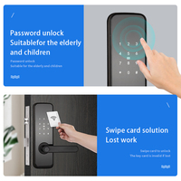 Sistema de Software DE GESTIÓN TTLock para puerta de Hotel, cerradura Digital biométrica con huella dactilar, llave de tarjeta Rfid, cerradura inteligente