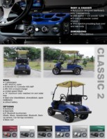 Pour mini buggy électrique, chariot, UTV, scooter, 2 places, 48V, Club Gulf, 4x4, voiturette de golf électrique, moteur 6.3KW, autonomie 30-50km