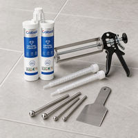 Mortier époxy pour carrelage, imperméable et résistant aux taches, mastic de jointoiement pour applications murales et de sols dans les cuisines et salles de bain