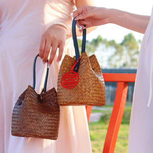 2025 nouveau produit écologique brodé festif doux bonbons sacs mariage compagnon cadeaux femmes mignon <span class=keywords><strong>paille</strong></span> tissé Mini <span class=keywords><strong>sac</strong></span> à main - Product Image 3