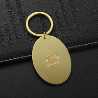 Porte-clés personnalisés pour motel, porte-clés vintage pour chambre d'hôtel, porte-clés en métal en alliage de zinc, porte-clés en laiton doré à embossage, vente en gros
