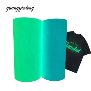 PU grow in dark guangyintong adhesive buy htv heat transfer vinyl near me website flex iron on vinil htv roll for shirts