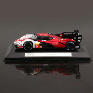 Modèle de voiture en alliage Porsche 963 haute fidélité 1:43, jouet de simulation, ornement, cadeau de collection avec emballage en boîte colorée - Product Image 5