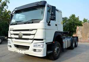 HOWO TX7 460 Caballos Euro 2 Emisión Estándar 4x2 Giro a la derecha Tractor Camiones Nueva condición Cámara trasera para transporte de grava - Product Image 5