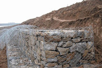 2.7MM 8x10 Galvanisé à chaud Nouveau matériau en alliage d'aluminium Contrôle des inondations Pierre Mur de soutènement Gabion Treillis métallique Pierre Protection