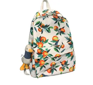 Sac à dos imprimé floral pour fille, cartable de voyage, vente en gros, à la mode