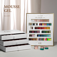 GULAURI Haute Qualité Mousse Série Gel UV Vernis à Ongles 78 Couleurs Salon Jelly Mousse Solide UV Gel