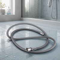 Tuyau d'évier en nylon tressé chromé, flexible, à connexion rapide, durable, pour robinet de cuisine et de salle de bain modernes