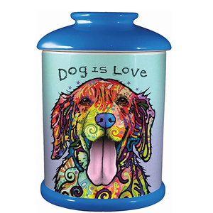 Cane amante regali cane mamma papà Cottage cane regali intorno al nuovo cucciolo <span class=keywords><strong>fondo</strong></span> barattolo di conservazione in ceramica cibo regalo benvenuto personalizzato - Product Image 2