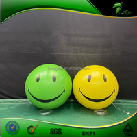La décoration d'événement a mené la boule gonflable jaune de sourire de ballon gonflable léger pour la publicité