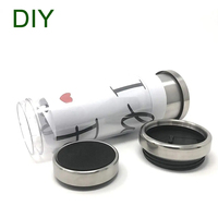 Mousseur à lait de voyage classique portable de 16 oz de qualité alimentaire, à double paroi isolée, avec intérieur en acier inoxydable 304 et extérieur en PS