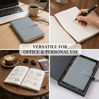 Coffret Cadeau de Carnet de Bureau Simple et Personnalisé avec Logo 2027, Bloc-Notes avec Fermeture Magnétique en U et Papier Dowling 100 g/m²
