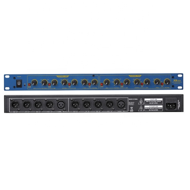 XR204 Audio Effect Two-way Professional Passive Crossover Independent Bass Divider