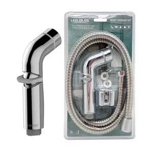 ABS Kunststoff Chrom Push Hand Bidet Shattaf Dusche in Blister packung