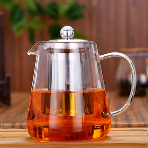 กาน้ำชาแก้วพร้อมตัวกรองสแตนเลสสำหรับต้มชา รุ่น 082 - Product Image 1
